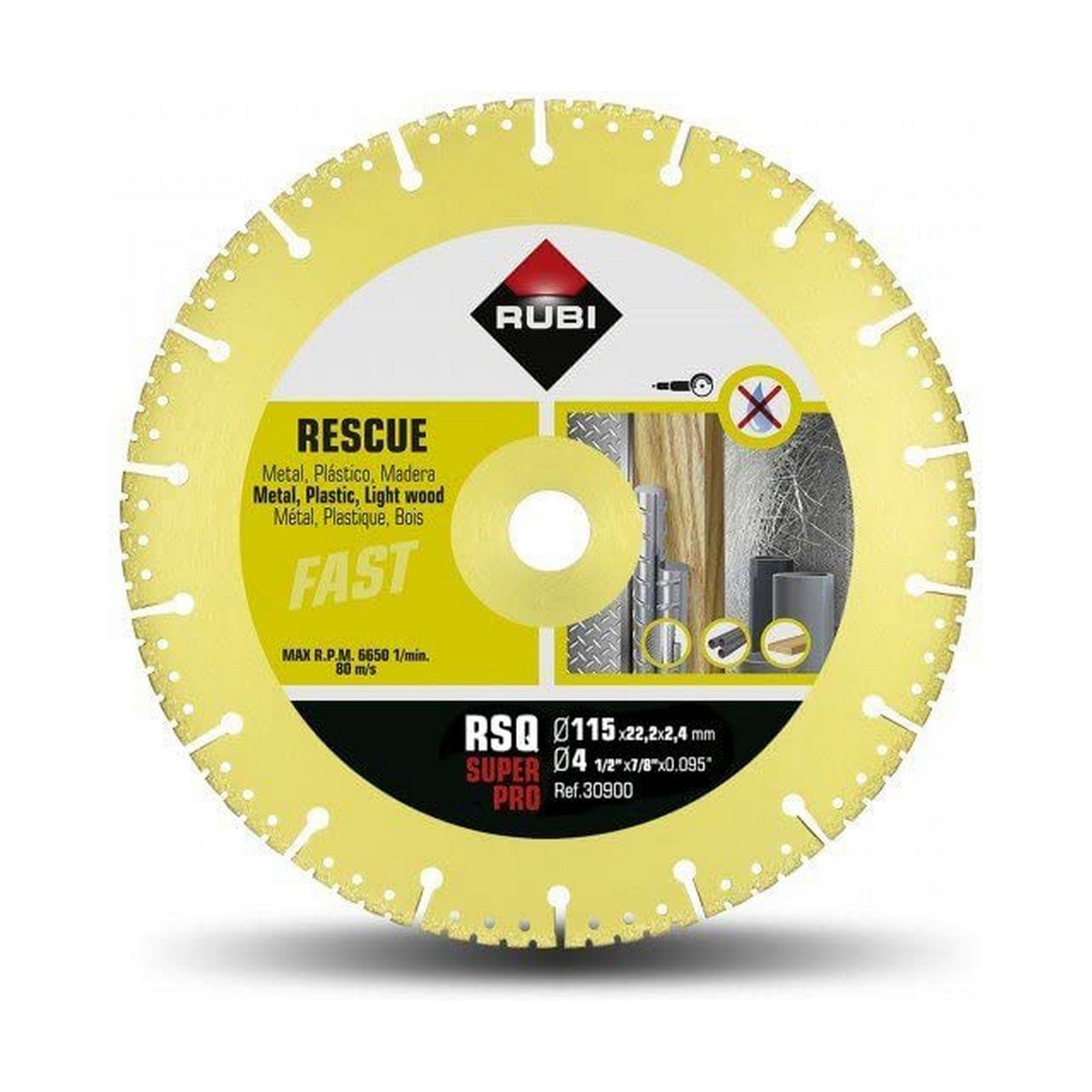 Disc de tăiere diamantat Rubi superpro r30900 115 mm